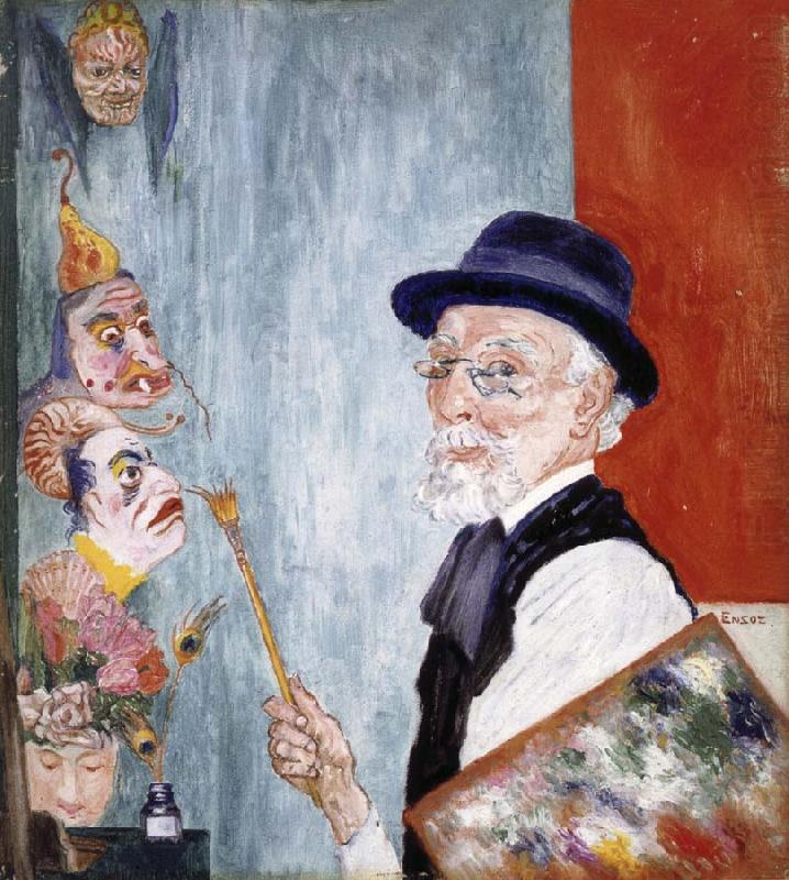 James Ensor My Portrait with Masks china oil painting image